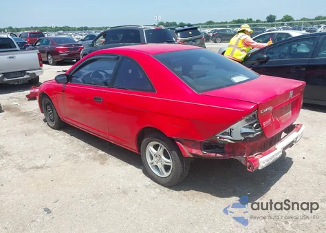 2001 Honda Civic Lx из США, поврежденный, VIN 1HGEM22581L077862